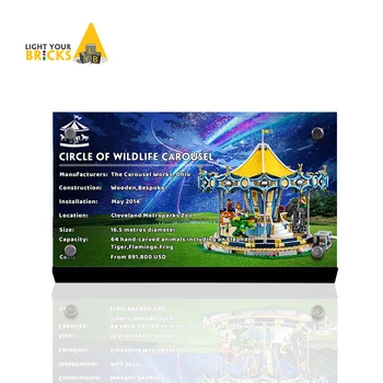 

THE display stand for lego Creator City Street lego Carousel 10257 custom acrylic Licence brand
