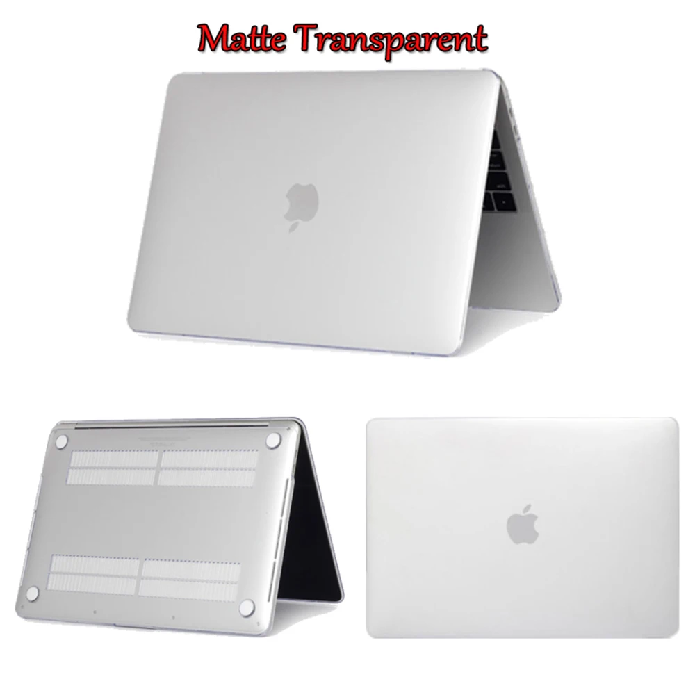 Matte Transparent Новая горячая распродажа чехол для ноутбука Macbook Pro 13,3 15,4 дюймов Pro retina 12 13 15 с новой сенсорной панелью для Macbook Air 13 11 чехол - Цвет: Matte Transparent
