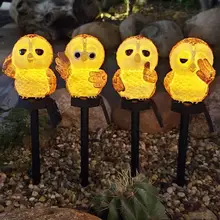 

Solar Lamp LED Owl Lawn Garden Decoration Outdoor Landscape Ground Plug-in Luminous Lamp Outdoor Lighting Garden Adornment