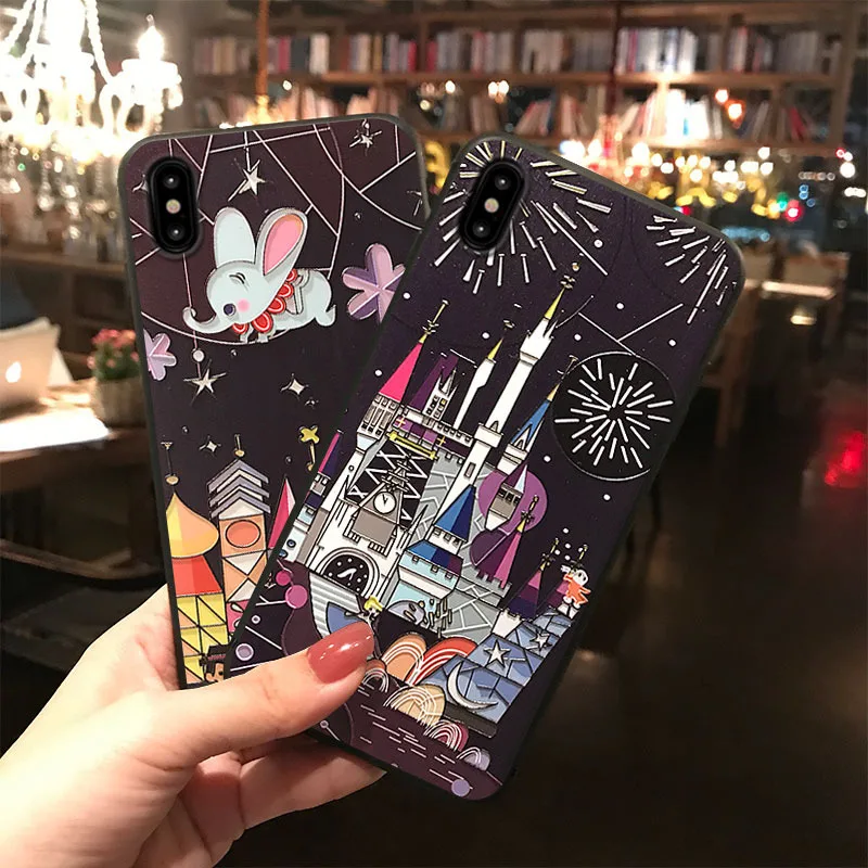 Рельефный чехол для телефона с изображением замка Вселенной Huawei P20 P30 P40 Mate 10 20 30Lite