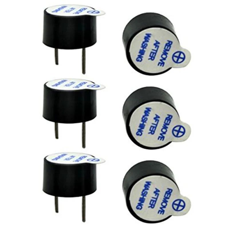 10pcs/set 5V Active Buzzer kit Magnetic Long Continous Beep Tone Alarm Ringer 12mm Mini Piezo Buzzers Fit For Arduino Diy | Электронные