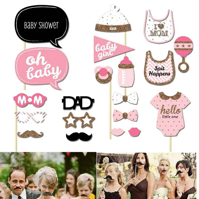 20 шт./компл. Baby Shower реквизит для фотосессии для девушек и девочек, набор забавных украшений для свадебной вечеринки