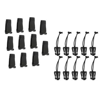 

Pack of 20pcs Molle Backpack Rucksack Webbing Strap Buckles Clips