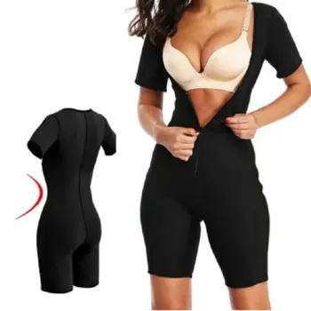 

Fat Burning Corset Jumpsuit Bodybuilding Hips And Abdomen Support Chest Body Underwear Zipper Jumpsuit