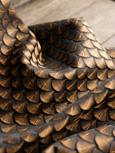 3D 복합 패브릭 헤비 텍스처 에어 레이어 오버 사이즈 윈드 브레이커 코트 패브릭