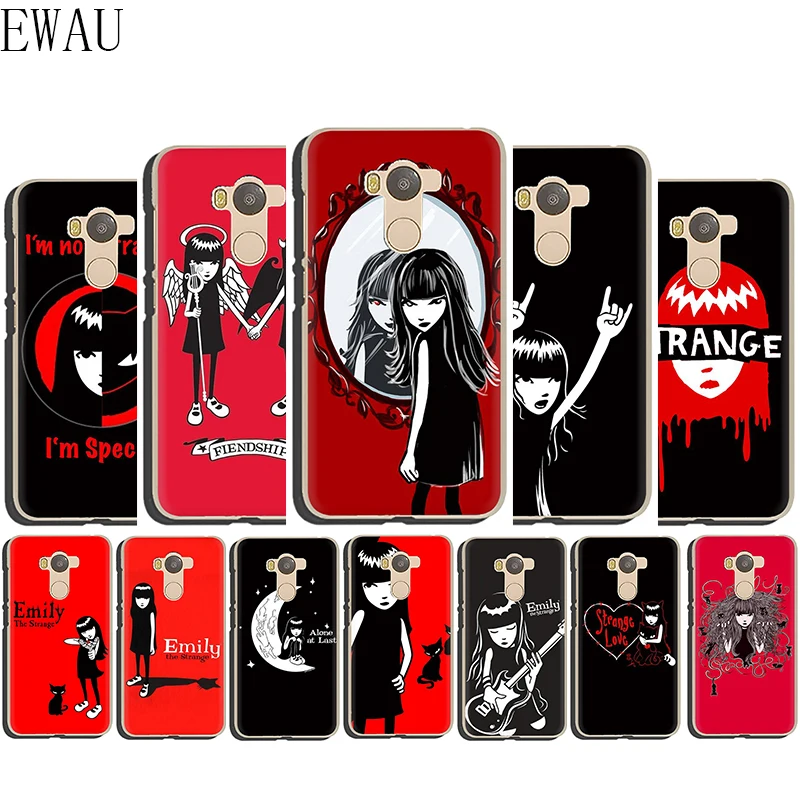 

EWAU Cartoon Emily The Strange Silicone Mattle phone case for Xiaomi Redmi Note 4 4X 5 6 7 8 pro 5A Prime