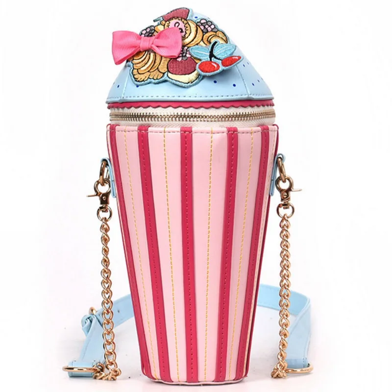

Litthing Creative Shoulder Bags Cupcake Ice Cream Shape Handbag Fashion Messenger Crossbody Bag For Teenage Girls Travel bag