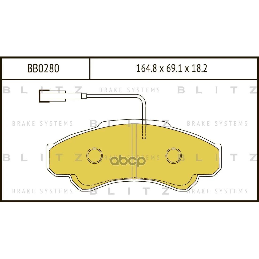 Колодки Тормозные Дисковые Citroen Jumper 02-Fiat Ducato 02-Peugeot Boxer 02- Blitz арт. BB0280