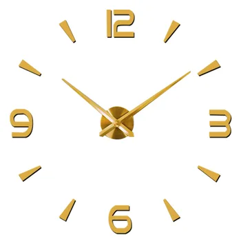 

2019 new wall clock quartz watch reloj de pared modern design large decorative clocks Europe acrylic stickers living room klok