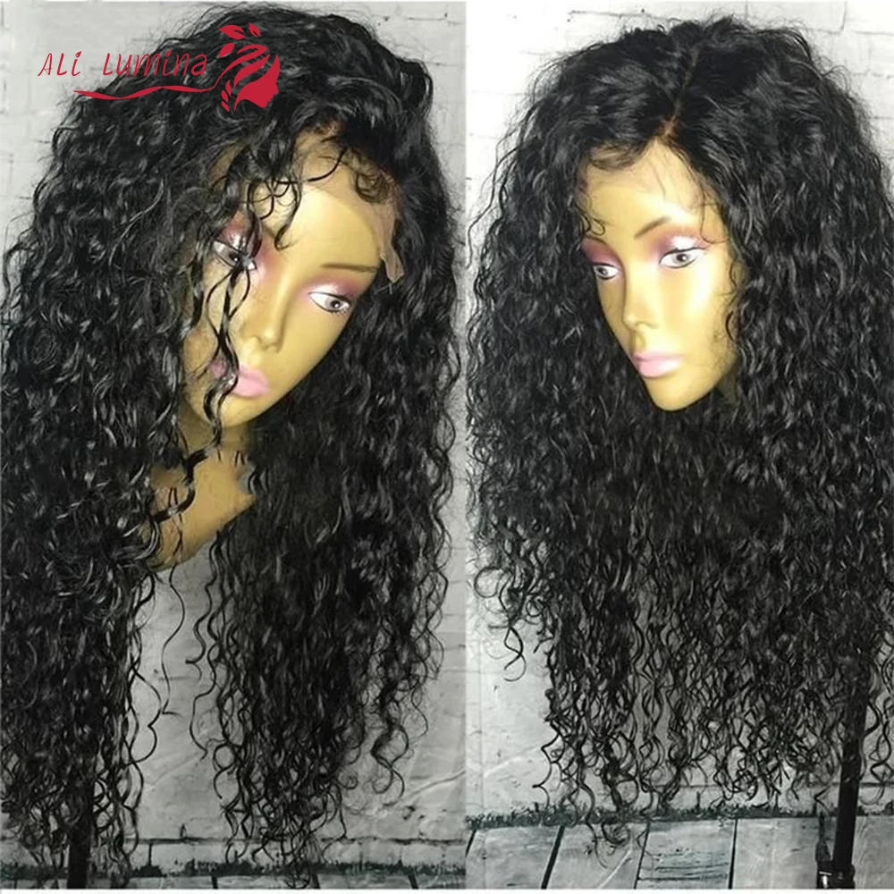 Волна воды человеческих волос парик шнурка перуанские волосы remy 4X4 закрытие шнурка парик с предварительно выщипанными волосами 10-30 дюймов