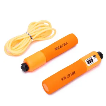 

Rubber Counting Jump Rope with Soft Sponge Anti Skid Handle for Sports Match Examination Exercise Fitness Weightloss
