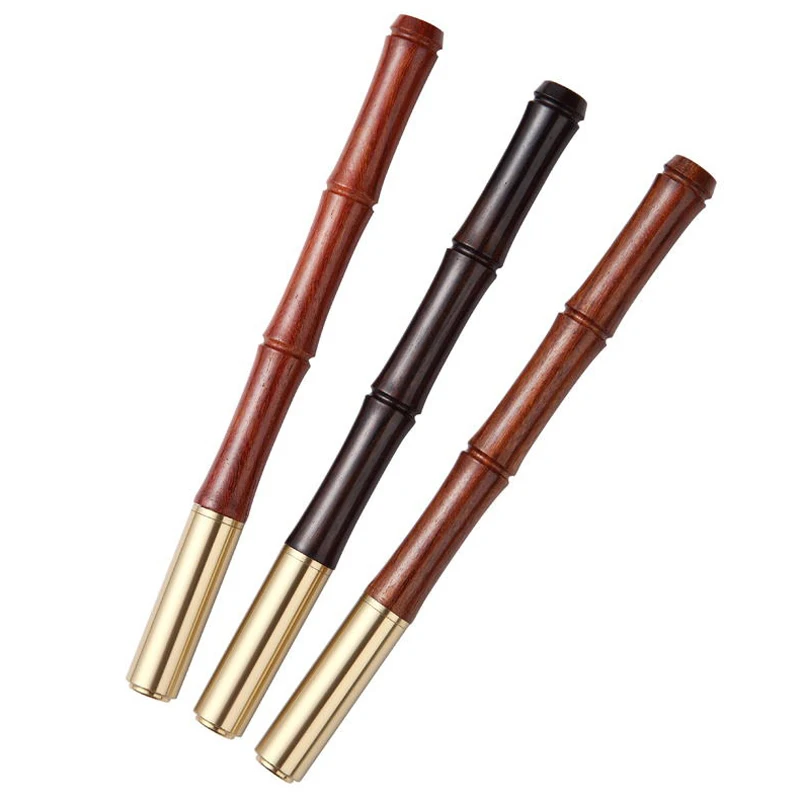 

Wood Bamboo Shape Gel Pen 0.5 mm Balck Ink Pens Writing Tools Office Stationery Gift
