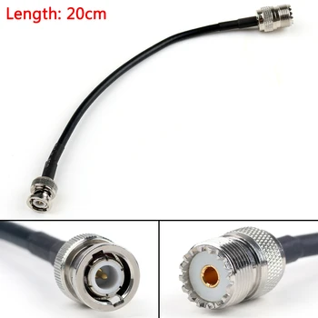 

Artudatech 20cm 50cm RG58 Cable BNC Male Plug To SO239 UHF Female Jack Straight Pigtail 8in 20in