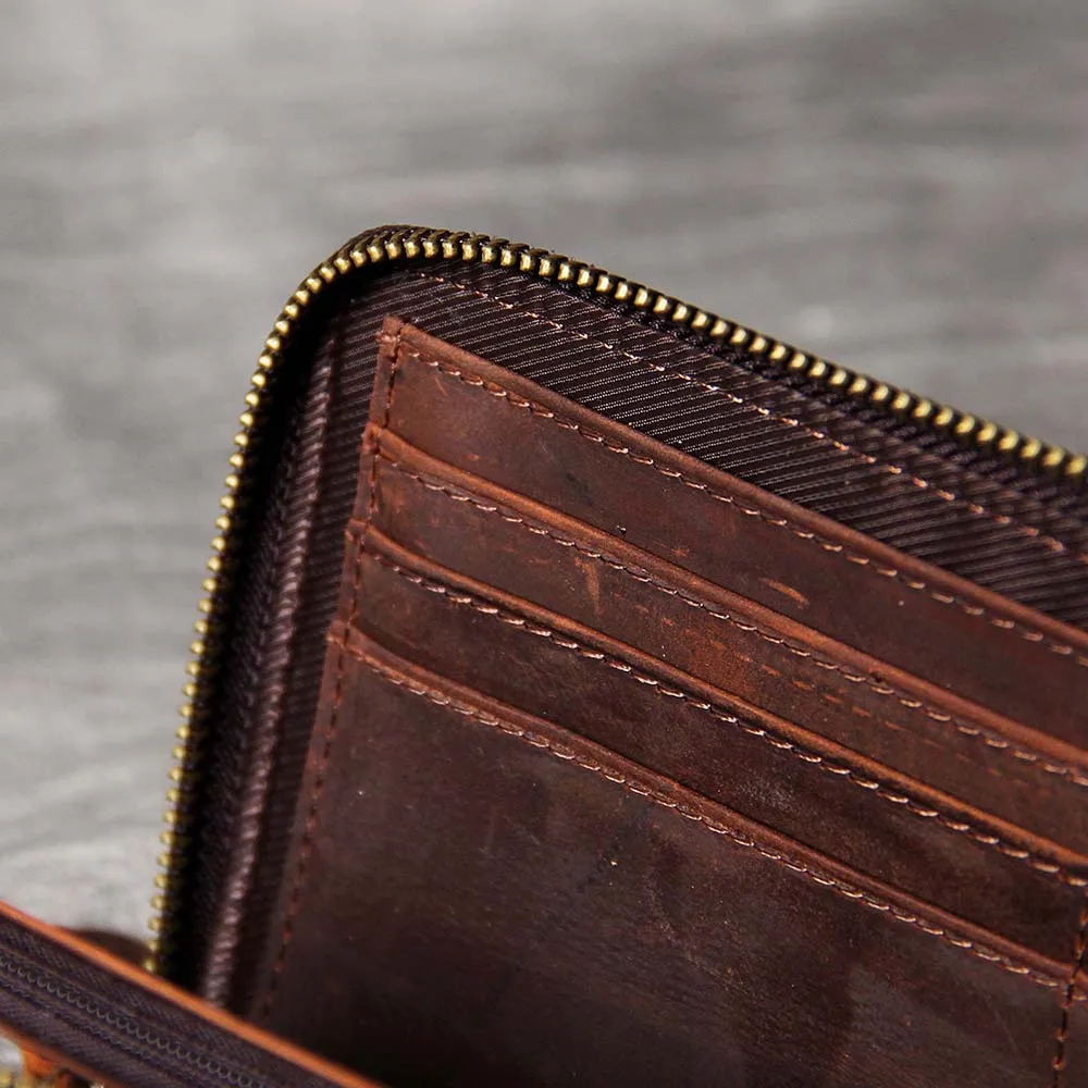 Leather Money Clip Wallet And Credit Card Holder