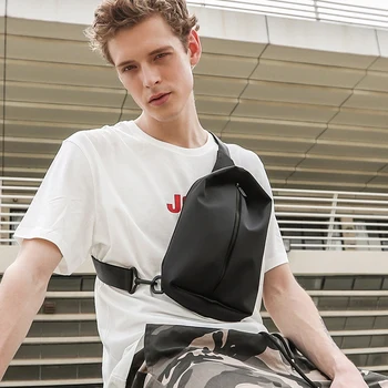

Chest Bag Sling Side Bag Tablet Messenger Bag Men's Shoulder Bag Multi-Function Travel Backpack
