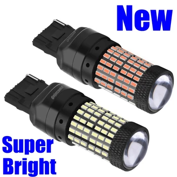 

2PCS T20 W21W 7440 WY21W Super Bright 1600lm LED Car Tail Brake Bulb Auto Backup Reverse Lamp Turn Signals Daytime Running Light