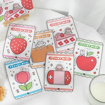 

Color Fruit Dessert Series Sticky Notes Memo Pads Sticker Scrapbook Office Stationery School Supplies 30Sheets