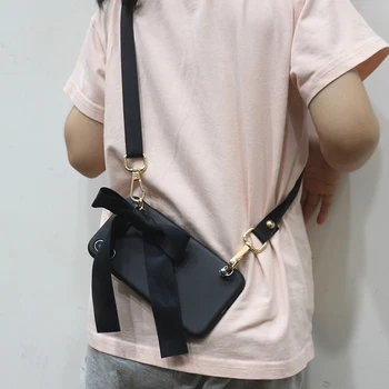 

New B19 silver hardware Cross body phone case for P30 with long strap