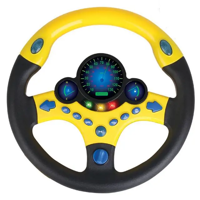 Children Simulation Steering Wheel Educational Toy With Light Baby Music Development Electronic Car Boy Birthday Gift 2