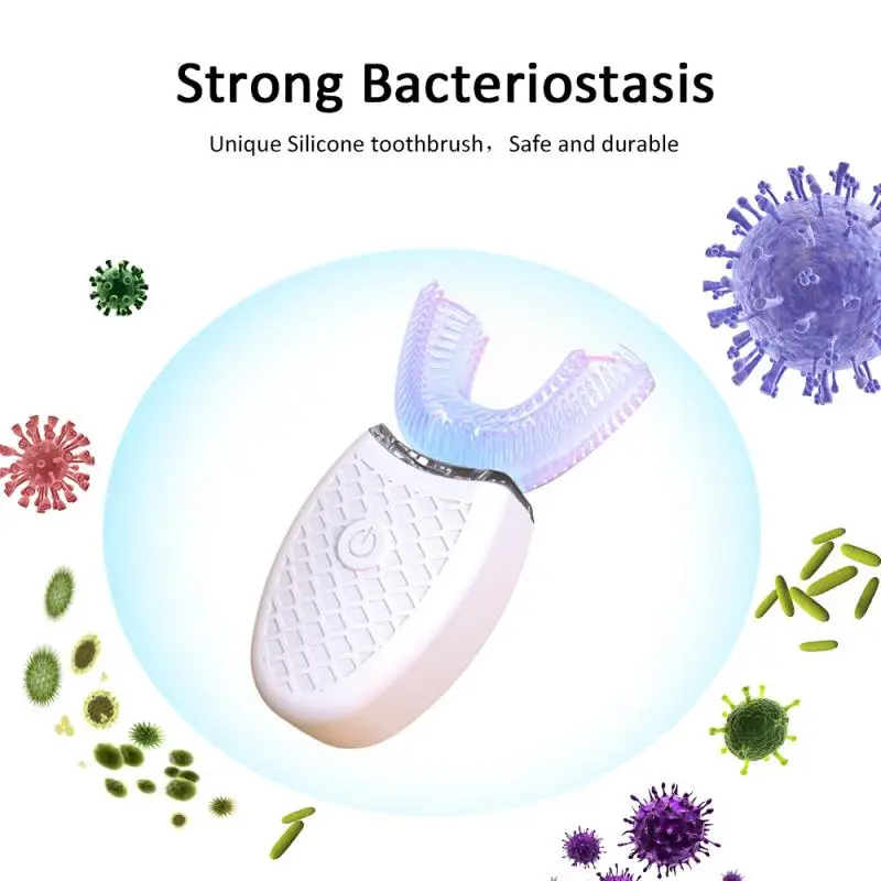 360° Wireless Automatic Electric Sonic Toothbrush Teeth Whitening Ultrasonic Tooth Cleaner Beauty Instrument Silicone Brush 360° Wireless Automatic Electric Sonic Toothbrush Teeth Whitening Ultrasonic Tooth Cleaner Beauty Instrument Silicone Brush