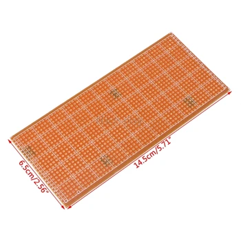 

5 Pcs 6.5x14.5cm Stripboard Veroboard Uncut PCB Platine Single Side Circuit Board F16 20 Dropship