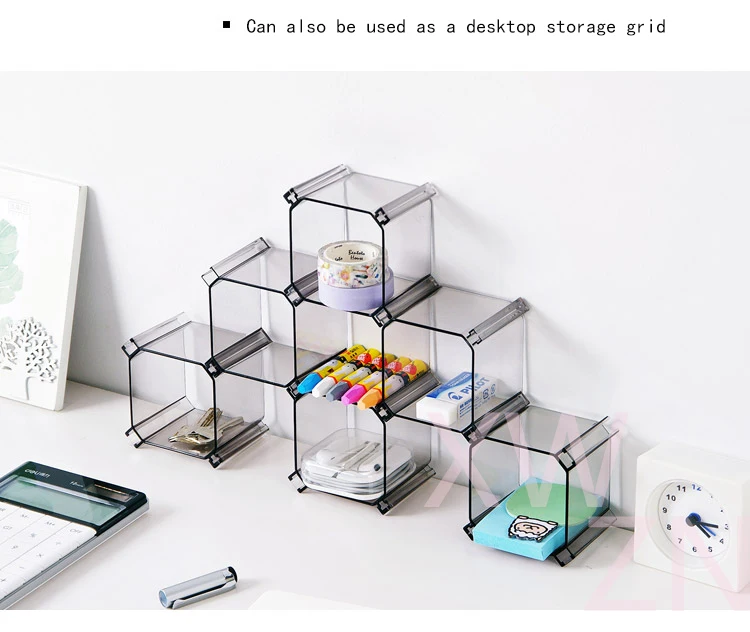 Honeycomb Box Drawer Lattice Organizer Storage Holder Multifunction DIY Cosmetic Stationery Figure&underwear Desk Rack
