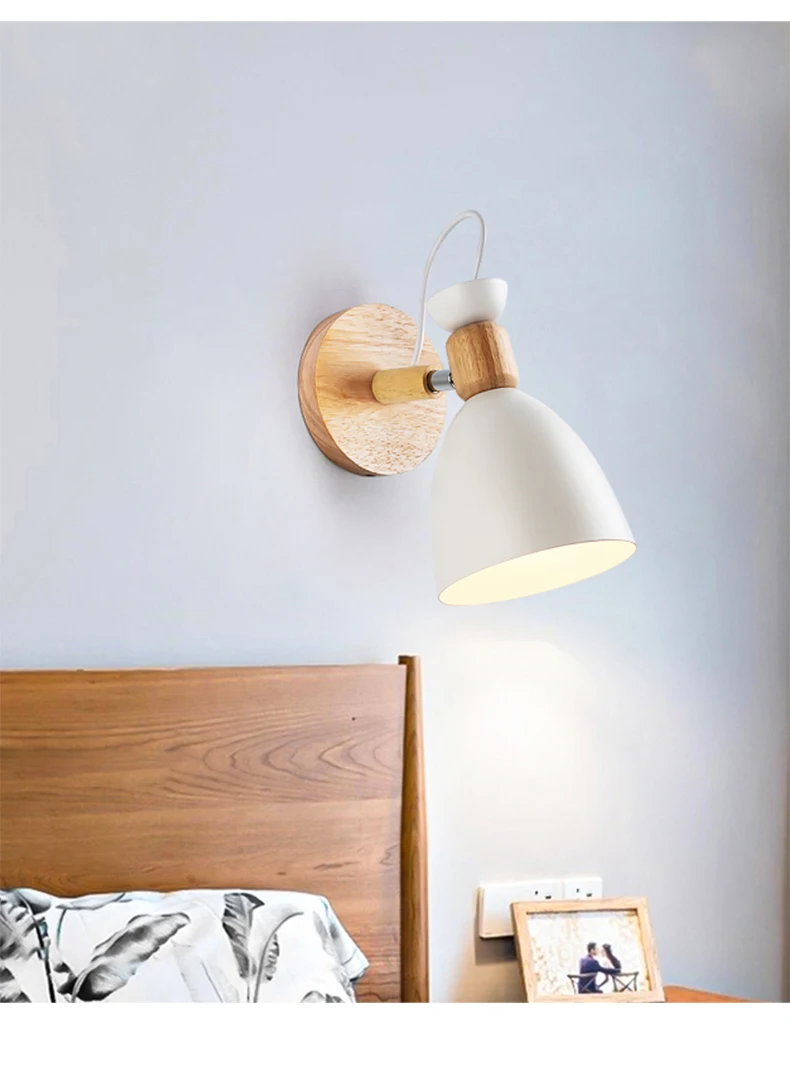 White Black Wall Lamps Led for Living Room Bedside Corridor Foyer Creative Europe Minimalist Indoor Lighting Home Decoration wall sconces for living room