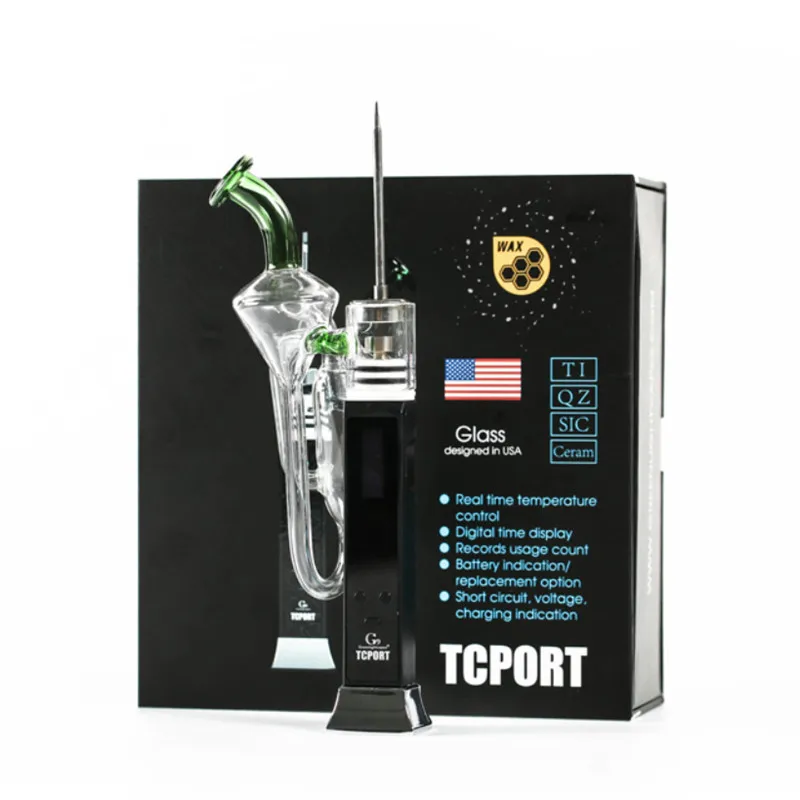G9 TC порт портативный dab rig с умным контролем температуры 3000 мАч батарея водяные трубы стекло курение испаритель ручка