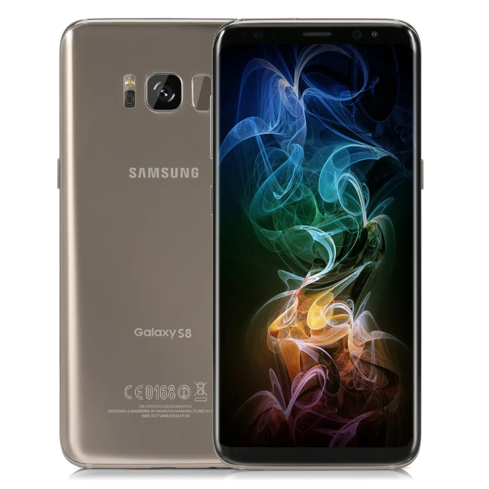 Совершенно мобильный телефон samsung Galaxy S8 G950F Exynos 8895, четыре ядра, 5,8 дюймов, 4 Гб ОЗУ, 64 Гб ПЗУ, 12 МП, 3000 мАч, Android телефон