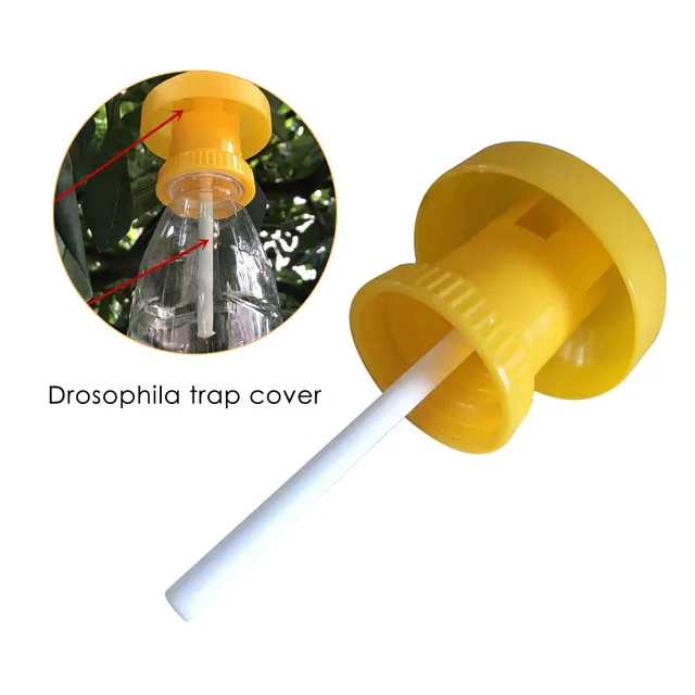 Drosophila Légycsapdás Gyilkos Lógó Műanyag Palack Sapka Csapda Légy Fogó Kártevő Rovarvezérlés Az Otthoni Gazdasághoz 6 * 2 Cm - Image 2