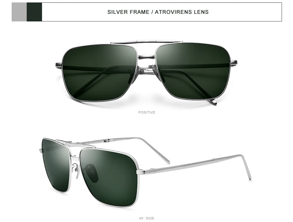 FONEX поляризованные солнцезащитные очки из чистого титана, Мужские Складные классические квадратные солнцезащитные очки для мужчин, новинка, высококачественные мужские очки 839