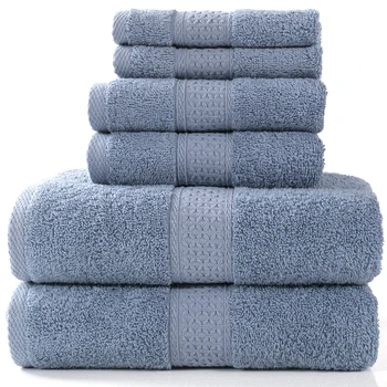 

3/6 Piece Cotton Strong Water Absorption Bath Towel Set Hotel Bath Towels