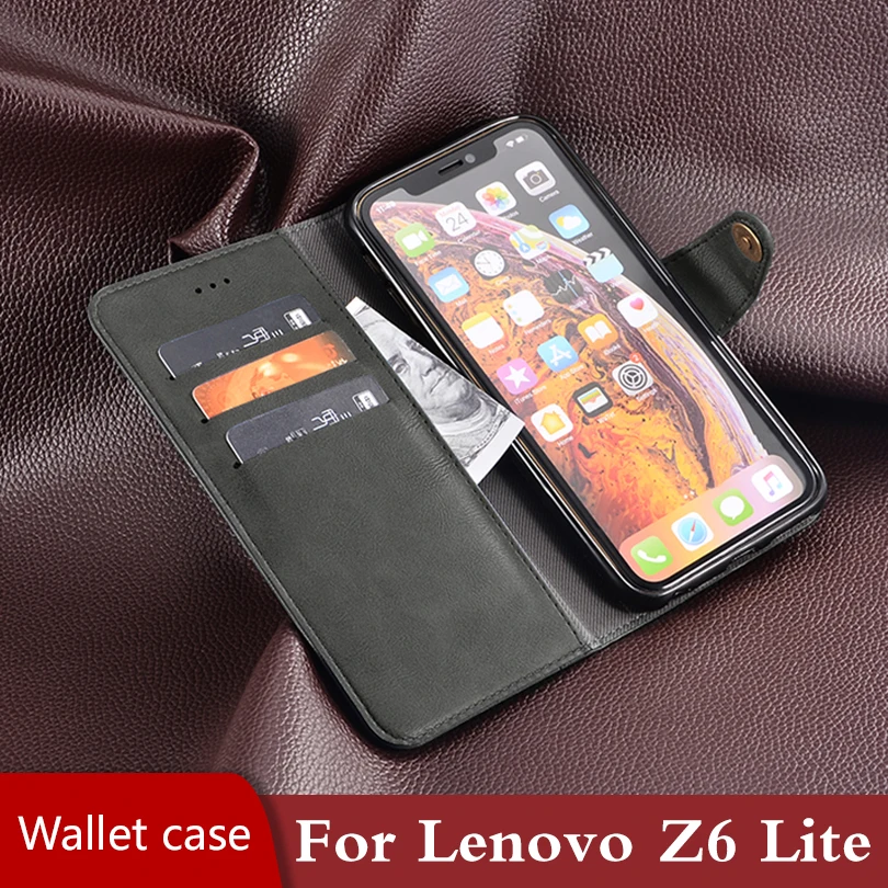 Флип-чехол для lenovo Z6 Lite, ПУ кожаный чехол, противоударный Магнитный бампер, чехол для lenovo z6 lite youth Edition 360, чехол для корпуса