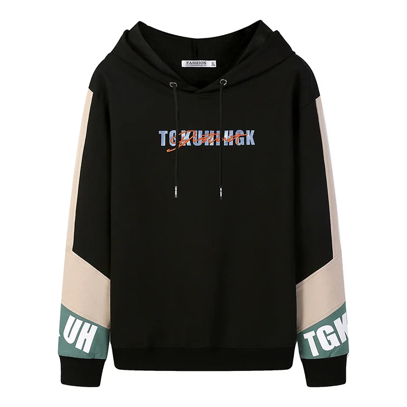 

2020 autumn and winter new sweatshirt men's hoodie long sleeve pullover loose casual printing stitching youth fashion clothes