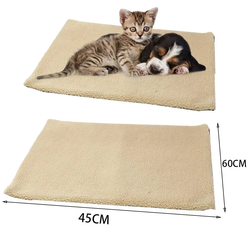 Одеяло для собаки для питомца САМОНАГРЕВАЮЩАЯСЯ кровать для питомца супер мягкий флис удобный коврик для собаки кошки теплый матрас для сна моющаяся кровать для кошек собак
