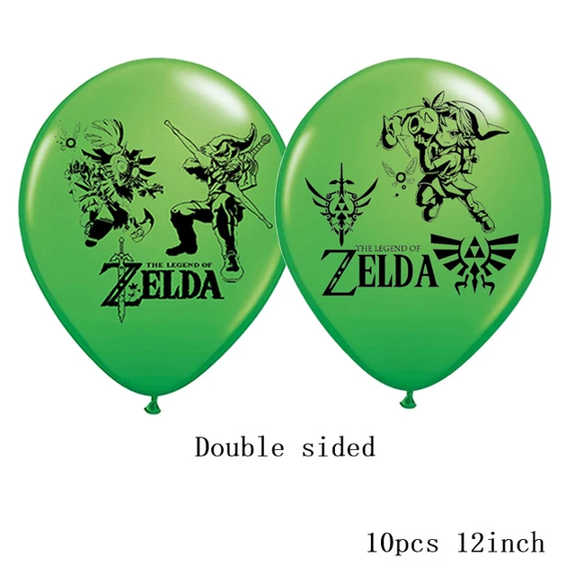 ZELDA Themed Kids Birthday Party Supplies ZELDA Themed Disposable Cutlery  Plates Cups Tissue Background Decor Baby