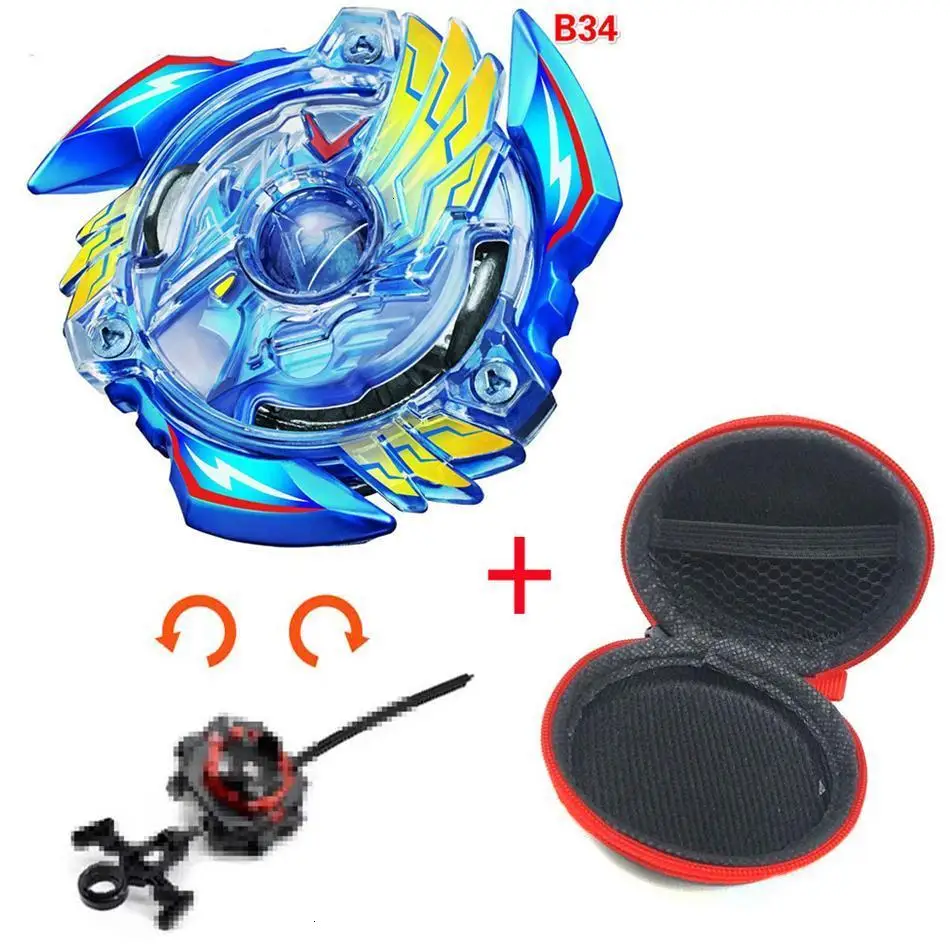 Beyblade Burst B-149 CHO-Z Валькирии. Z. Ev движение задним ходом, левый правый двухстороннее провода пусковой Металл усилитель Топ стартер Гиро спиннинг игрушка для боя - Цвет: B34