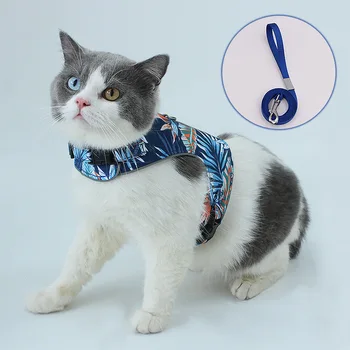 

Cat Hand Holding Rope Vest-Style Anti-Le Cat Chest Strap Reflective Walking Cat Artifact Set Traction Chest Back