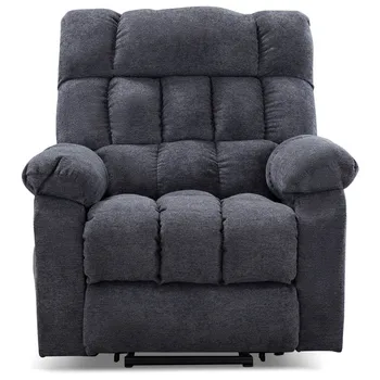 

Electric Lift Recliner Short Plush With Modern Padded Arms/back Heat Therapy Massage Living Room Bedroom Luxurious Heavy Chair