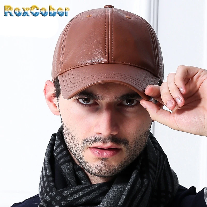 fitted leather baseball caps