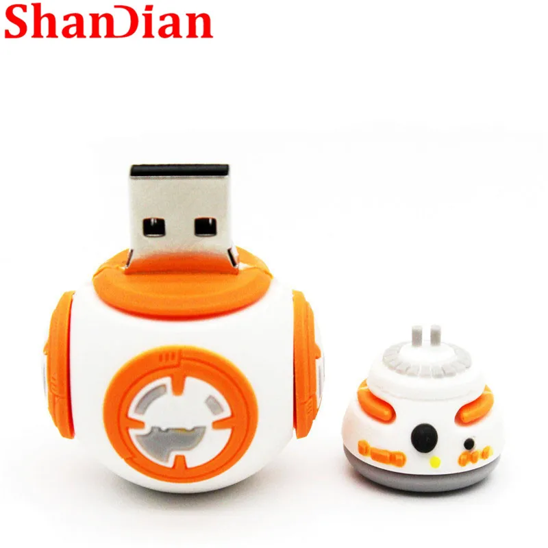 Флеш карта памяти SHANDIAN горячая Распродажа с usb 4 ГБ 16 32 64 Звездные войны робот все