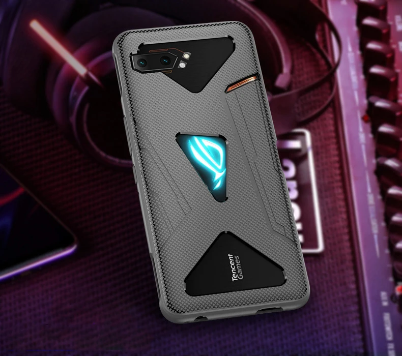 Gray Для Asus ROG Phone 2 ZS660KL ROG2 чехол с защитой от отпечатков пальцев противоударный дышащий теплый мягкий чехол для Asus ROG Phone II Funda - Цвет: Gray