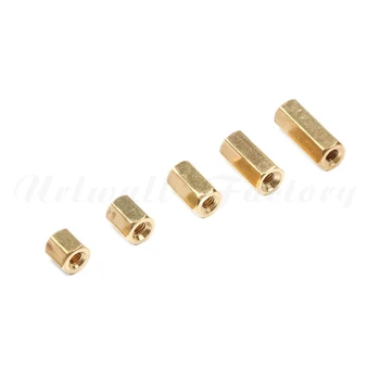 

50PCS M2.5 Hex Nut Spacing Screw 5/6/8/10/12mm Female Brass Threaded Pillar PCB Motherboard Standoff Spacer Kit