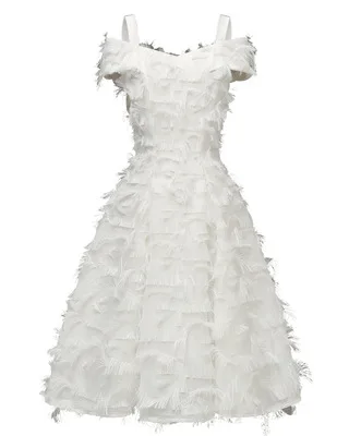CD1715# бордовые платья для подружки невесты Короткие Коктейльные Вечерние платья для выпускного вечера розовые белые Спагетти ремни Homecoming Зима Новая - Цвет: Белый