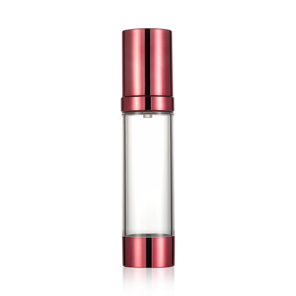 1PC Refillable Bottle Travel cosmetic packaging Empty airless pump plastic bottles vacuum pressure emulsion bottle with lotion p - Цвет: red