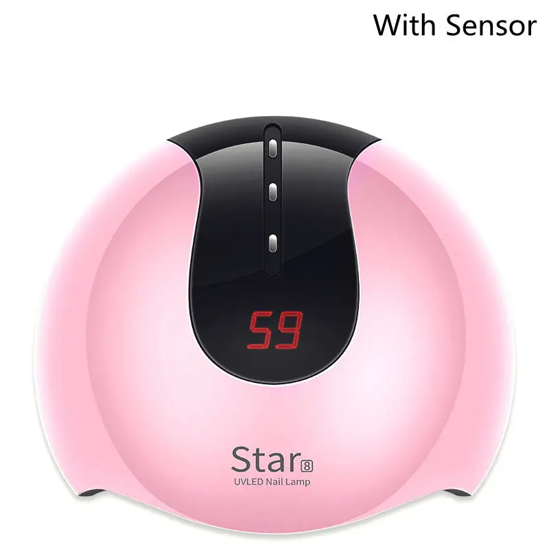 With Sensor Manooby 36 Вт Star8 Сушилка для ногтей светодиодный установка с инфракрасным Маникюрный Инструмент машина для отверждения для всех - Цвет: With Sensor