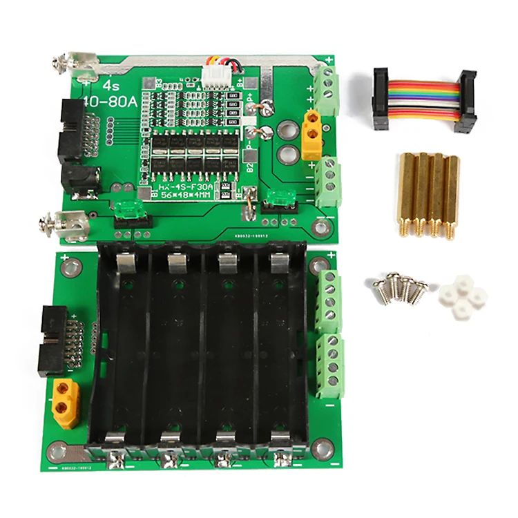 16V 18650 Батарея держатель diy Мощность банк 4S BMS балансировки 30A 90A коробка для набор