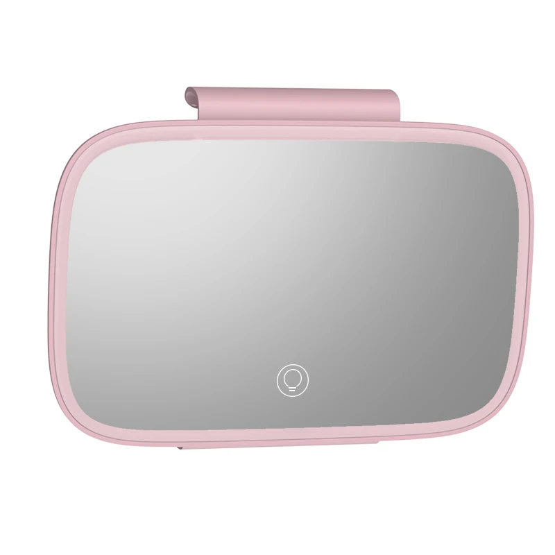Универсальное Автомобильное Зеркало Baseus, светодиодный солнцезащитный козырек, косметическое зеркало для макияжа, автомобильное декоративное зеркало, товары для автомобиля - Цвет: Pink