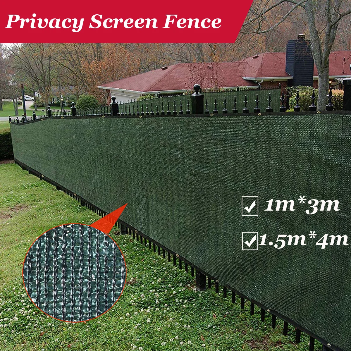 Fence Privacy Screen Outdoor Backyard Fencing Windscreen Shade Cover