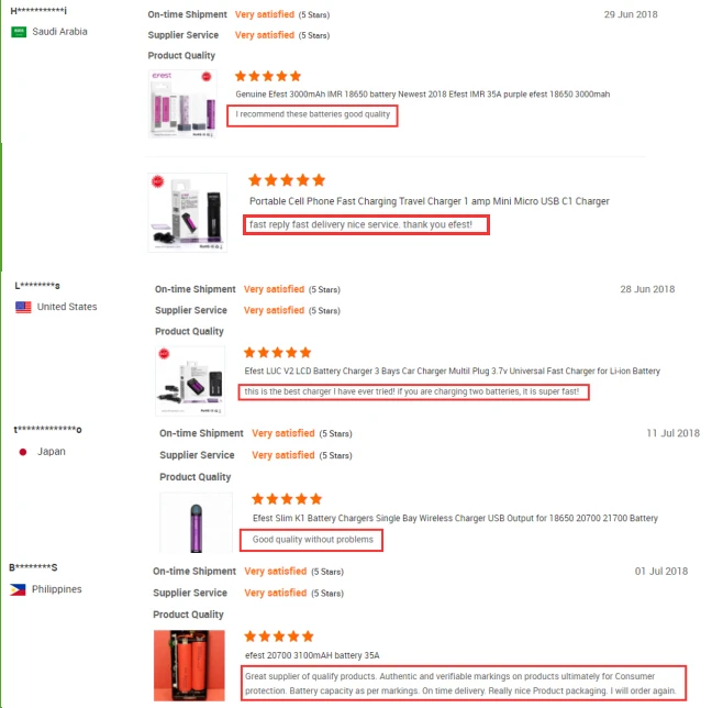 Hotsale Efest 20700 3000mah 3.7V 30A Battery 20700 Battery Solar Battery